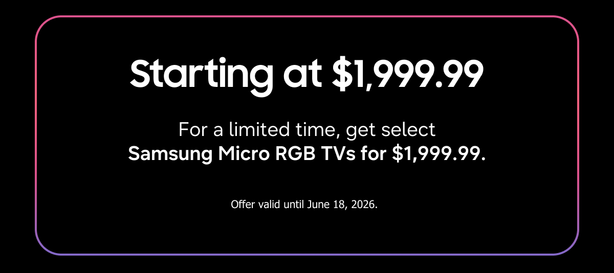 Starting at $1,999.99
