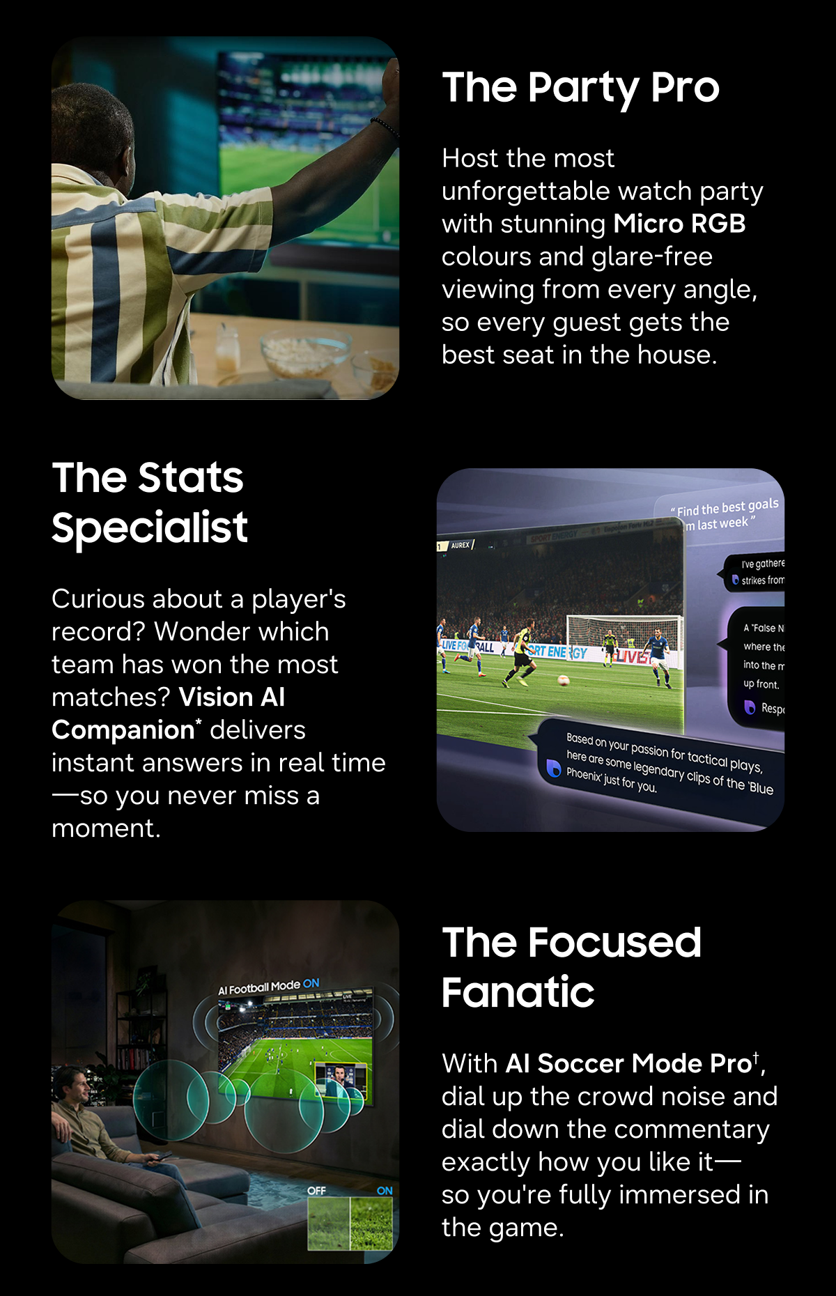 The Party Pro | The Stats Specialist | The Focused Fanatic