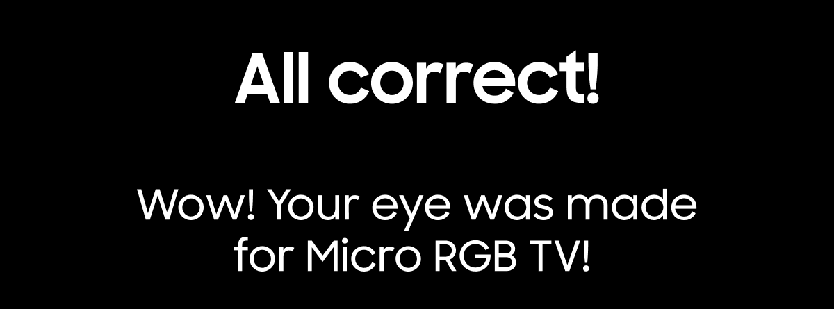 All Correct!