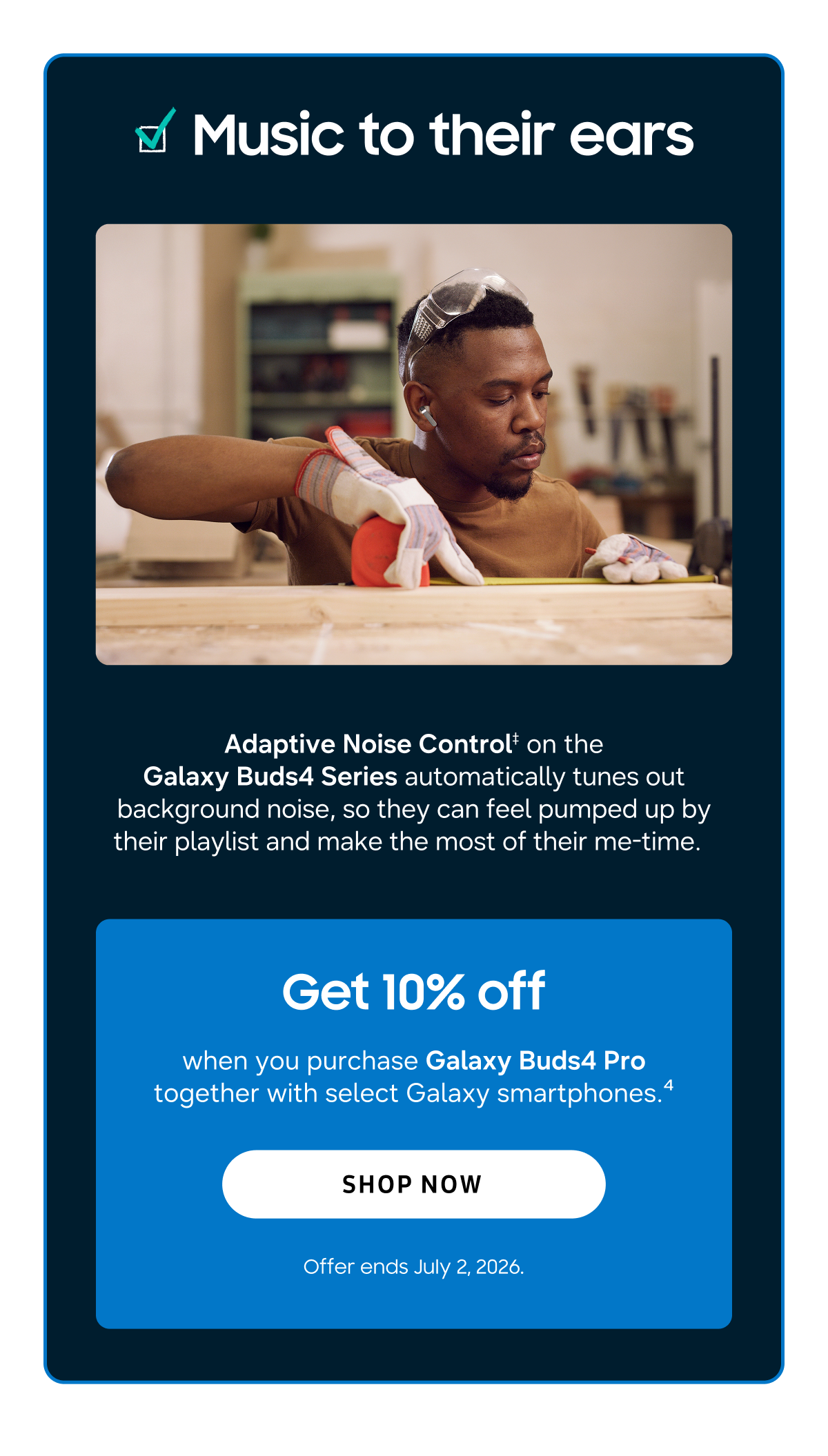 Music to their ears | Get 10% off  | Shop Now