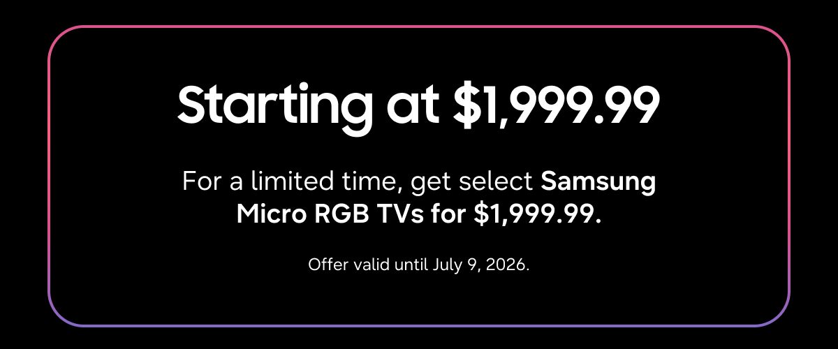Starting at $1999.99