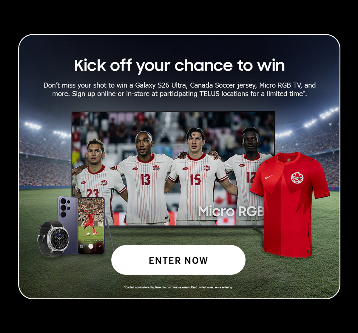 Kick off your chance to win