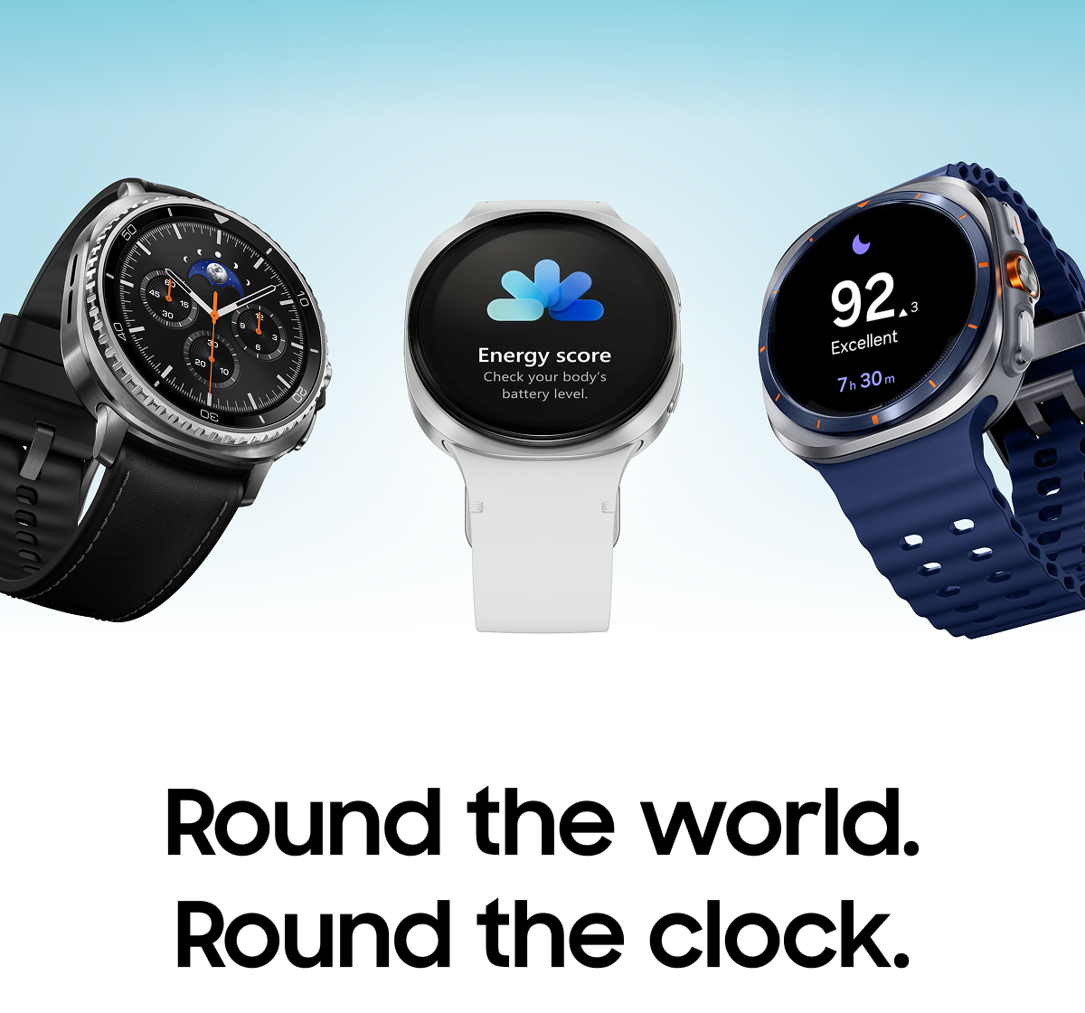 Round the world. Round the clock.