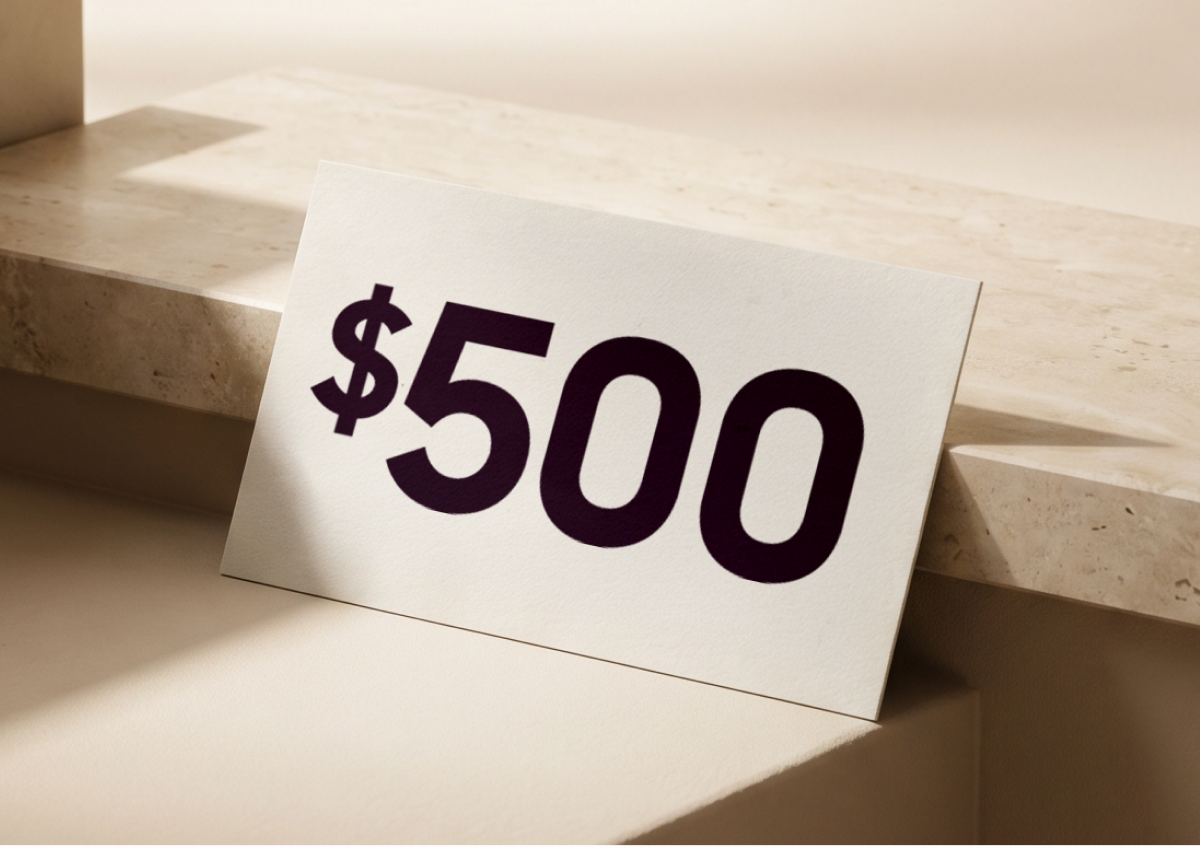 $500
