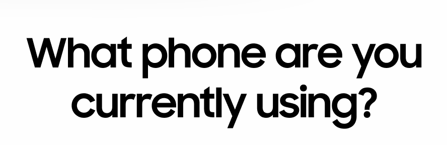 What phone are you currently using?