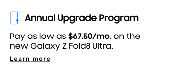 Annual Upgrade Program | Pay less every month for a new phone every year for as low as $31/mo.(Δ) | Learn more