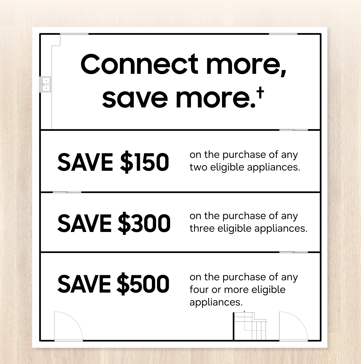 Connect more, save more.(†)