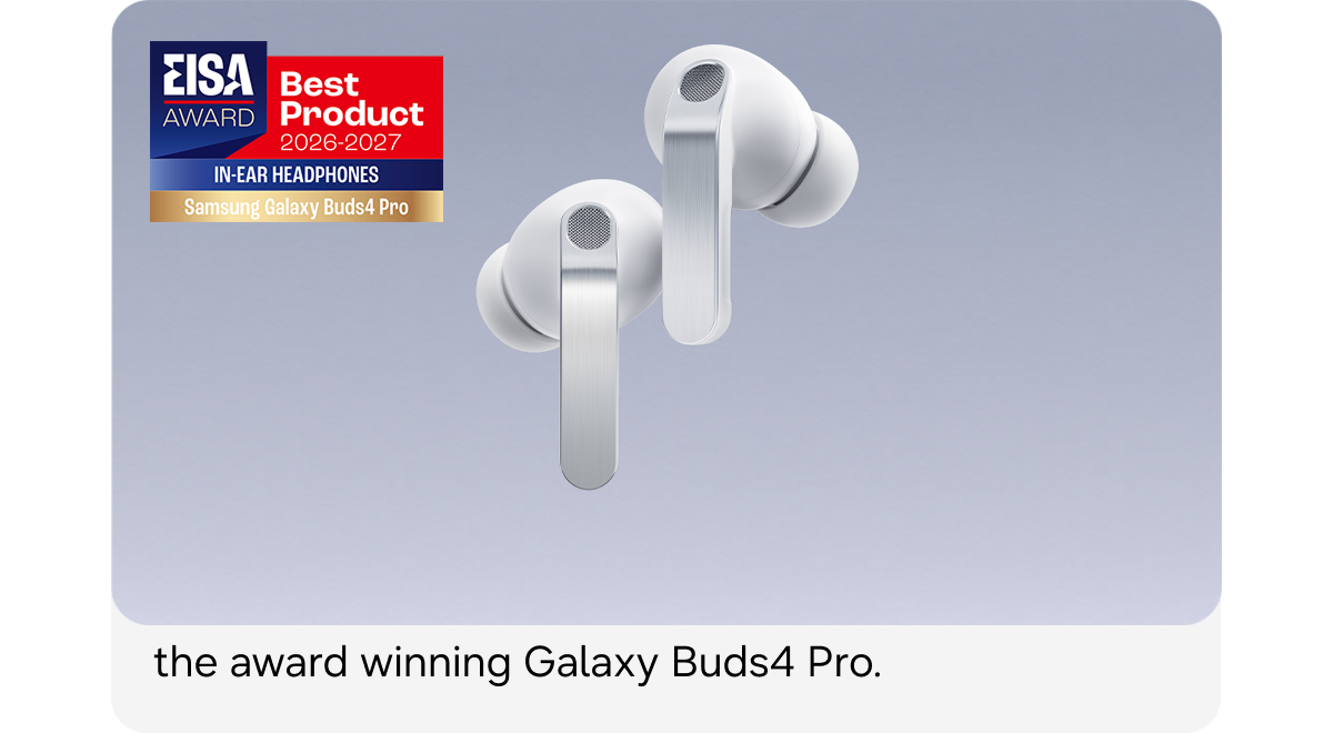 Award-winning sound with Galaxy Buds