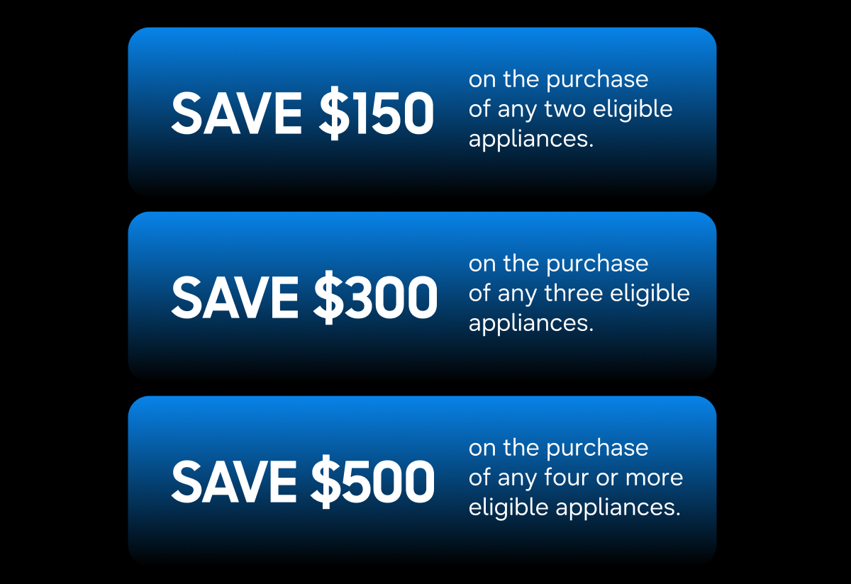 SAVE $150 | SAVE $300 | SAVE $500  
