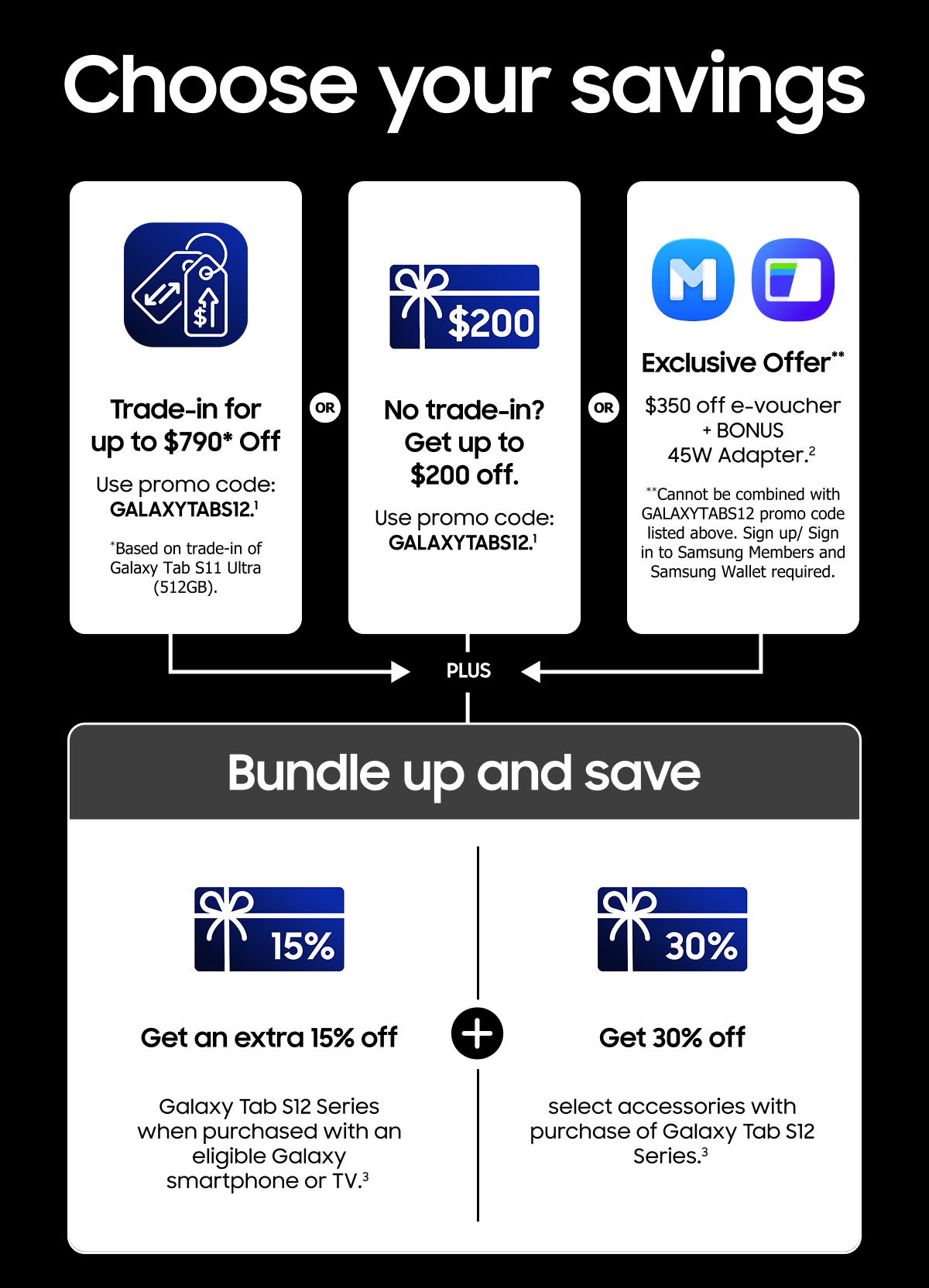 Choose your savings