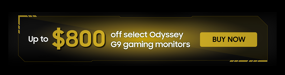Up to $800 off select Odyssey G9 gaming monitors | Buy now