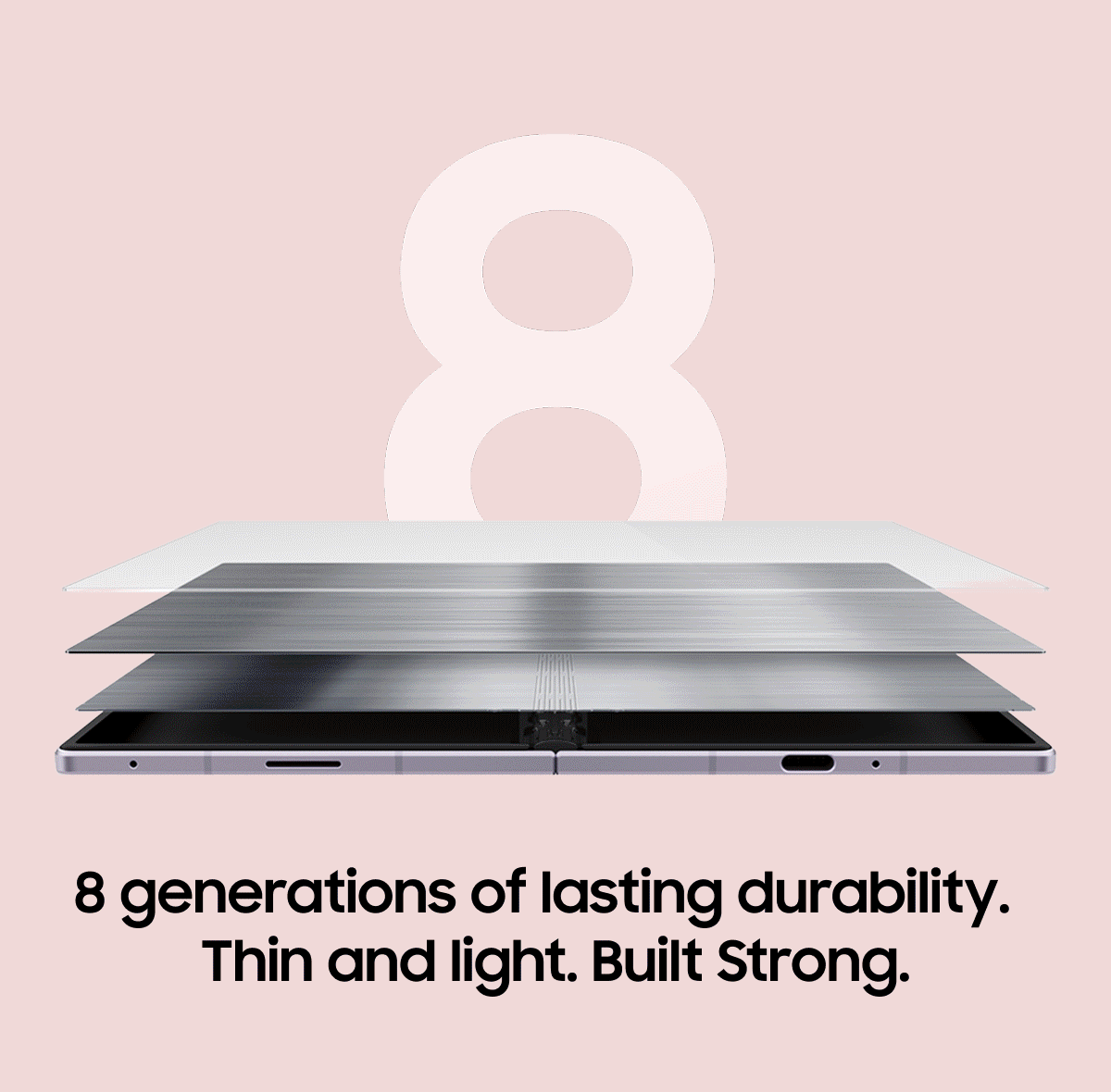 8 generations of lasting durability. Thin and light. Built Strong.