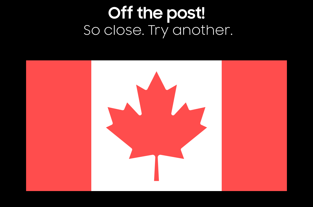 Off the post!